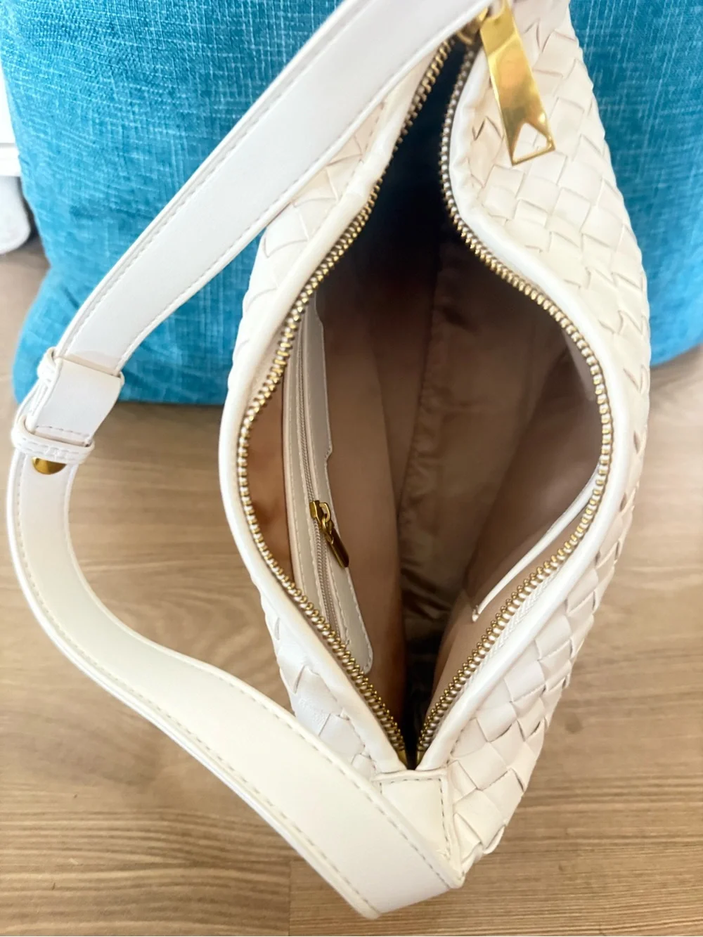 New! Woven Leather Purse